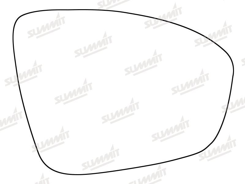 Summit Heated Base Plate With Standard Mirror Glass fits Renault Megane 2015 on RHS - Summit - My Roof Bars