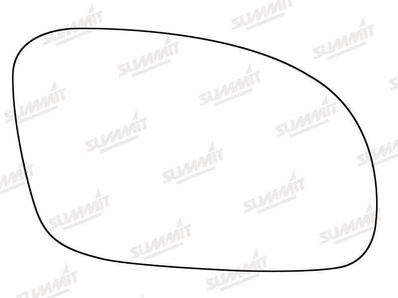 Summit Stick-On Standard Mirror Glass fits VW Beetle 00 on RHS - Summit - My Roof Bars