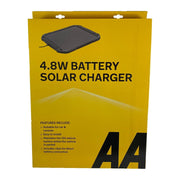 AA 4.8W XL 12V Car Van Caravan Solar Panel Trickle Battery Charger Power Supply - AA - My Roof Bars