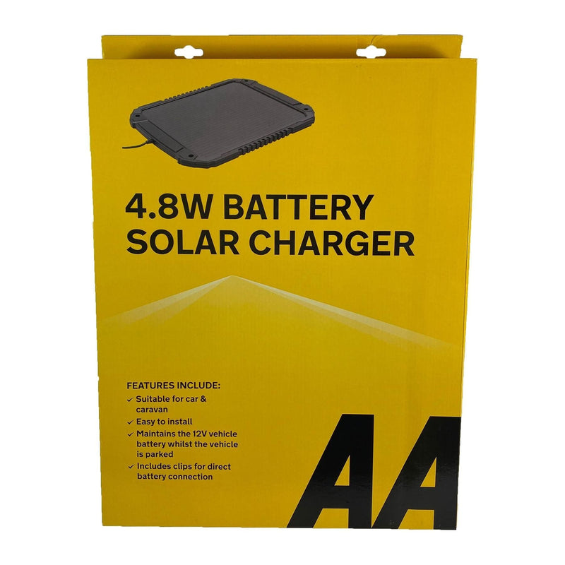 AA 4.8W XL 12V Car Van Caravan Solar Panel Trickle Battery Charger Power Supply - AA - My Roof Bars