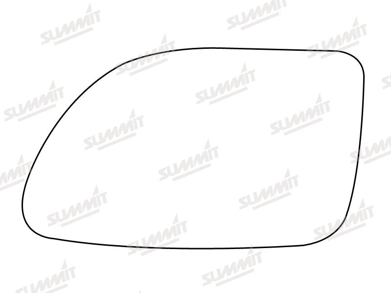 Summit Stick-On Standard Mirror Glass fits Renault 19 LHS - Summit - My Roof Bars