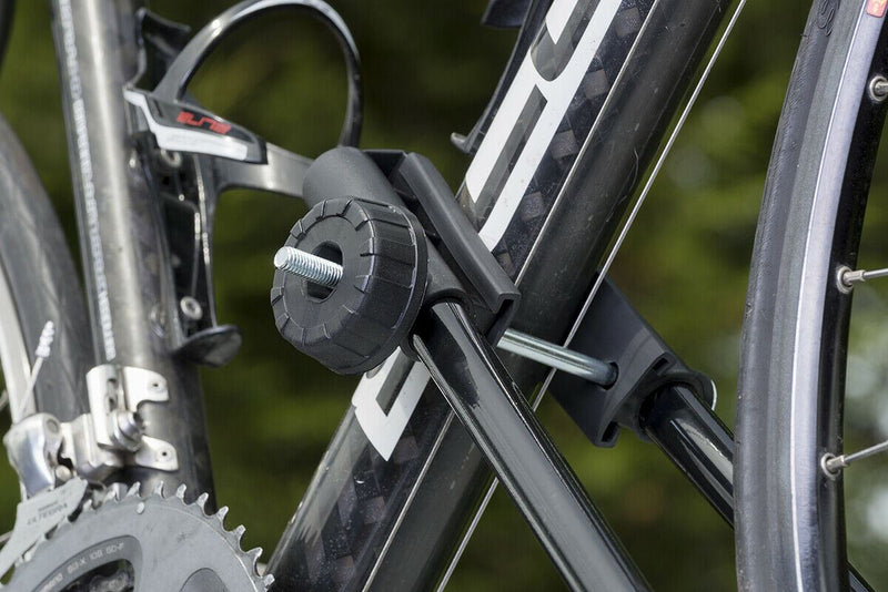 Car Roof Mounted Rack Bar Mounted Bike Cycle Carrier Upright Bike Carrier - Summit - My Roof Bars