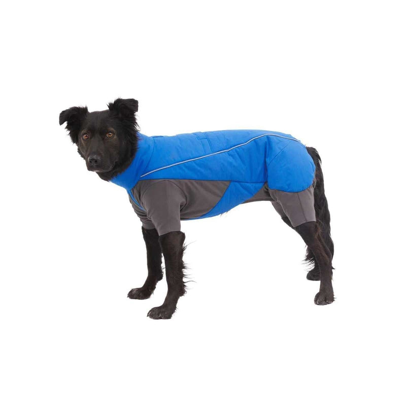Ruffwear Vert Coverall Dog Snow Suit in Blue Pool (Medium)