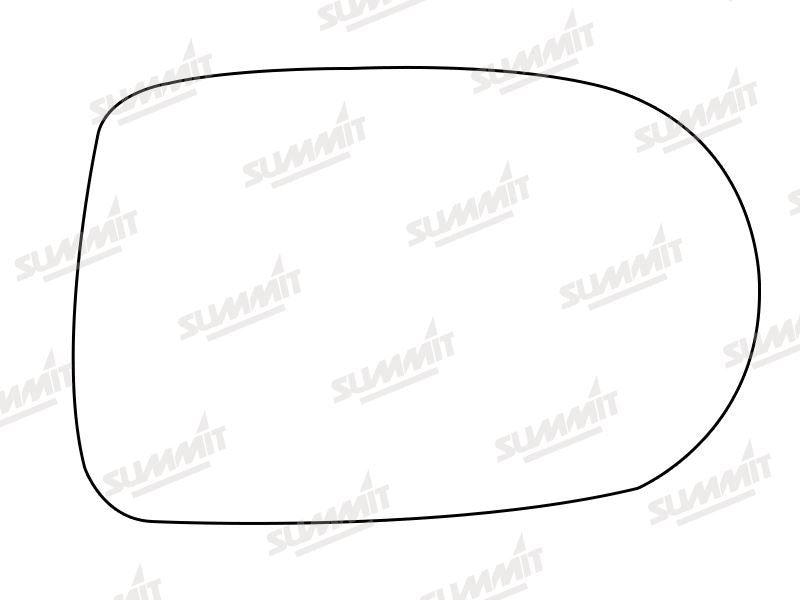 Summit Stick-On Standard Mirror Glass fits Mazda Xedos 6 9 RHS - Summit - My Roof Bars