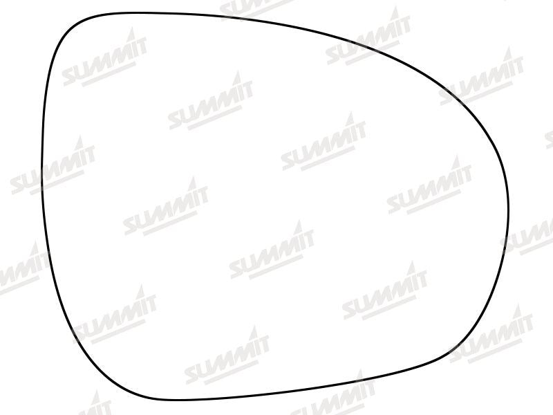 Summit Stick-On Standard Mirror Glass fits Fiat 500X 15 on RHS - Summit - My Roof Bars