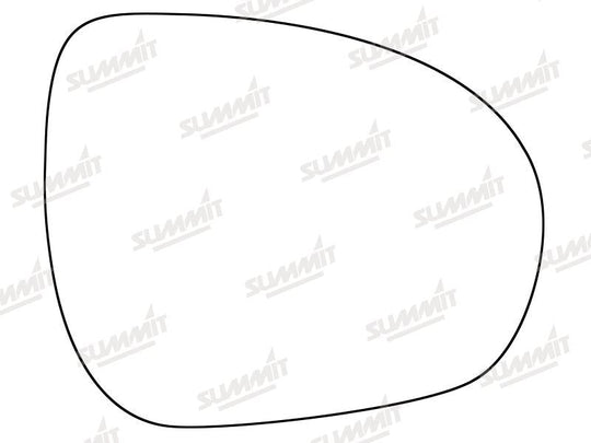 Summit Stick-On Standard Mirror Glass fits Fiat 500X 15 on RHS - Summit - My Roof Bars