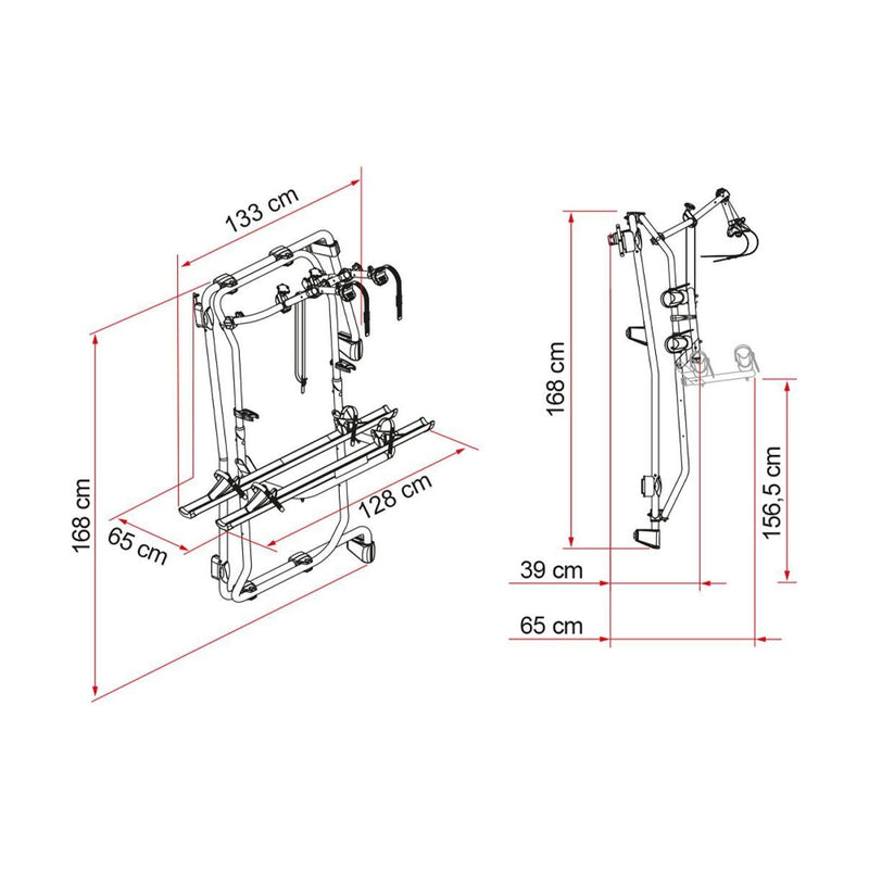 Fiamma Carry-Bike Frame Sprinter E-Bike Aluminium - Fiamma - My Roof Bars