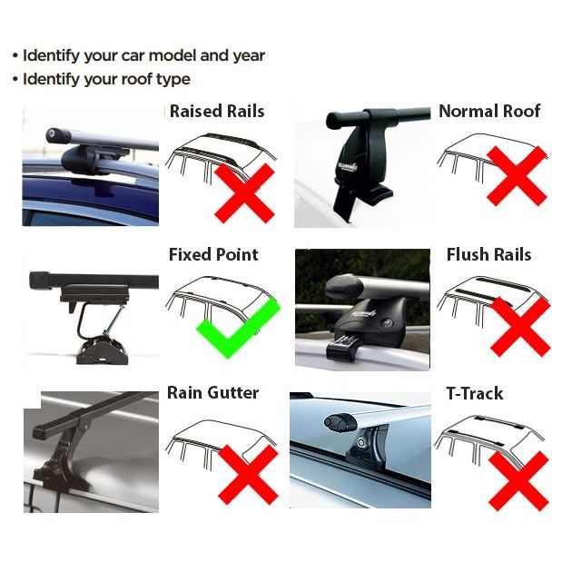 Summit Roof / Rack Cross Bars fits Mazda CX-7 2007 - 2016 Summit  - Dynamic Drive