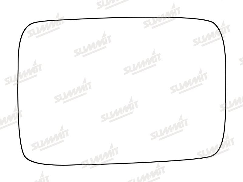 Summit Stick-On Standard Mirror Glass fits Ford Cortina Taunus RHS - Summit - My Roof Bars