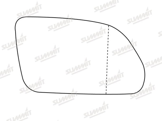Summit Heated Base Plate With Blind Spot Mirror Glass fits VW Polo / Skoda Octavia RHS - Summit - My Roof Bars