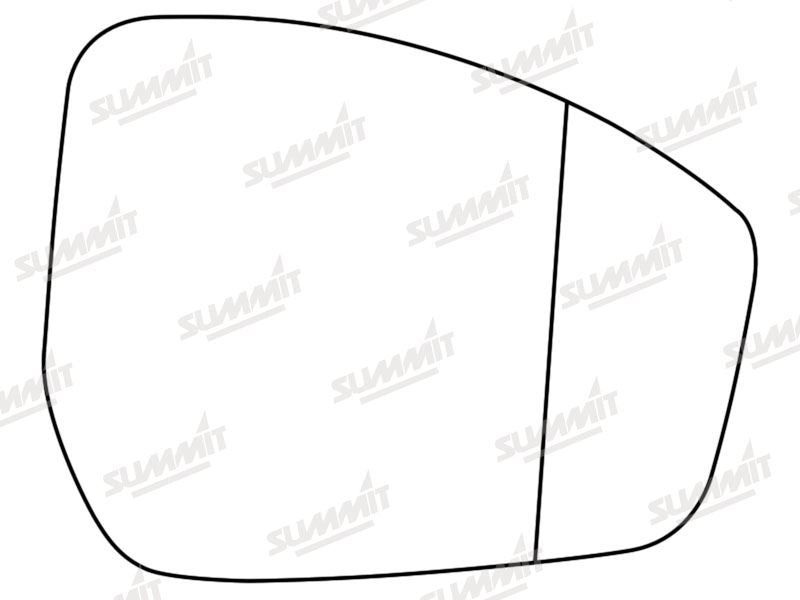 Summit Stick-On Aspheric Mirror Glass fits Range Rover Evoque 14 to 17 RHS - Summit - My Roof Bars