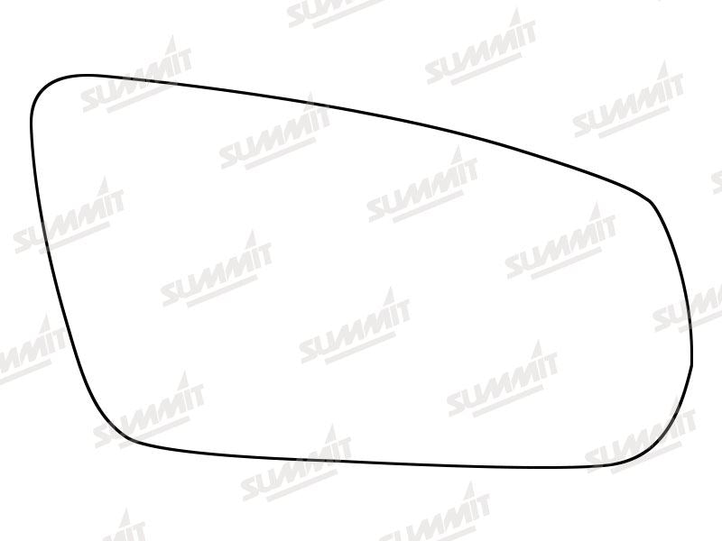 Summit Stick-On Standard Mirror Glass fits Ford Mustang 04 to 15 RHS - Summit - My Roof Bars