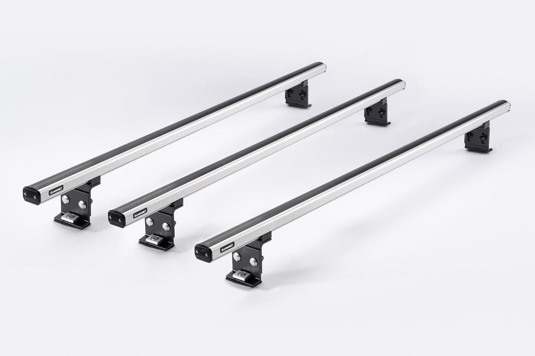 Summit 3 x Aluminium Fixed Point Roof Bars Rack 1.7m for Renault Trafic X82 - Summit - My Roof Bars