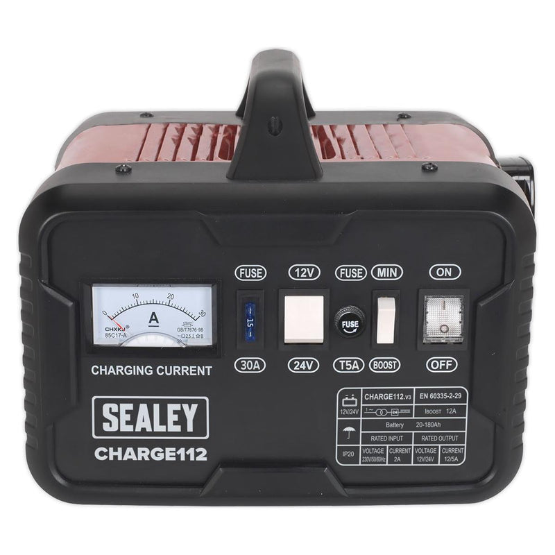 Sealey Battery Charger 16A 12/24V 230V CHARGE112 - Sealey - My Roof Bars