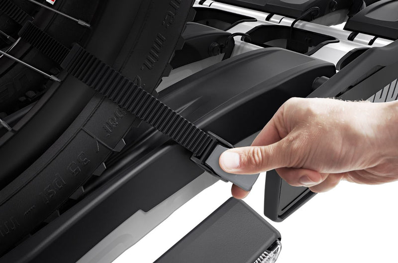 Thule EasyFold XT three-bike platform towbar bike rack black/aluminium Towbar Bike Rack