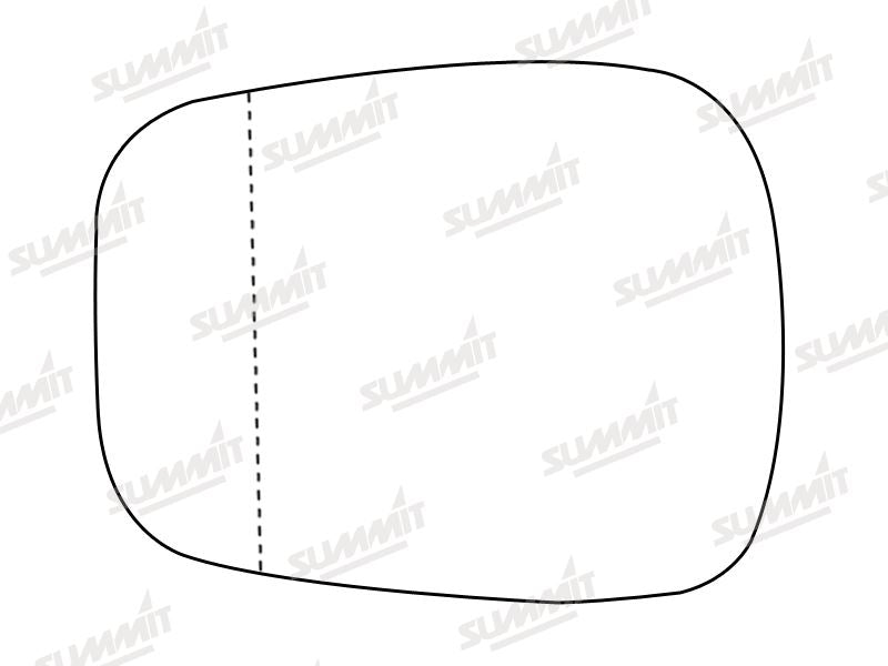 Summit Non-Heated Base Plate With Blind Spot Mirror Glass fits Renault Kangoo 01 on LHS RHS - Summit - My Roof Bars