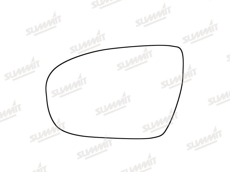 Summit Stick-On Standard Mirror Glass fits Hyundai i20 16 on LHS - Summit - My Roof Bars