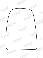 Summit Stick-On Commercial Mirror Glass fits Iveco Daily 14 on RHS - Summit - My Roof Bars