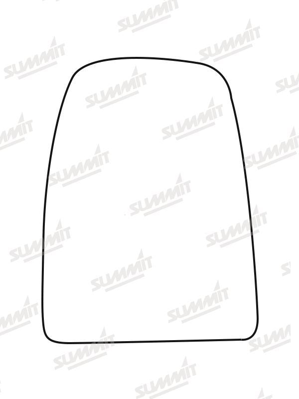 Summit Stick-On Commercial Mirror Glass fits Iveco Daily 14 on RHS - Summit - My Roof Bars