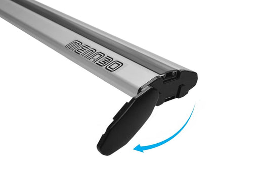 Menabo Leopard Silver Roof Bars fits Audi A6 Avant C8 2018-2024 Estate 5D w Flush Rails - Menabo - My Roof Bars