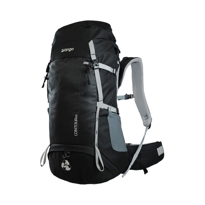 Vango Contour 65 Black Rucksack Backpack - Vango - My Roof Bars