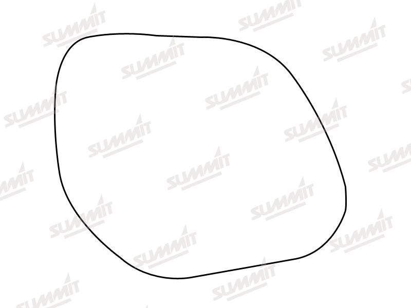 Summit Stick-On Standard Mirror Glass fits Mitsubishi Outlander 07 on RHS - Summit - My Roof Bars