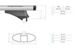 Menabo Leopard Silver Roof Bars fits Volkswagen Passat Alltrack B8 2015-2021 Estate 5D w Fl - Menabo - My Roof Bars