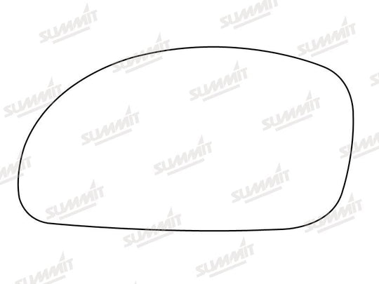 Summit Stick-On Standard Mirror Glass fits Hyundai Lantra LHS - Summit - My Roof Bars
