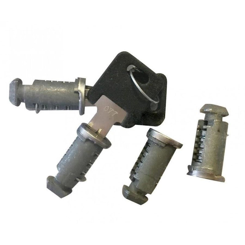 Summit Roof Bar Lock Set - Lock Barrels & Key