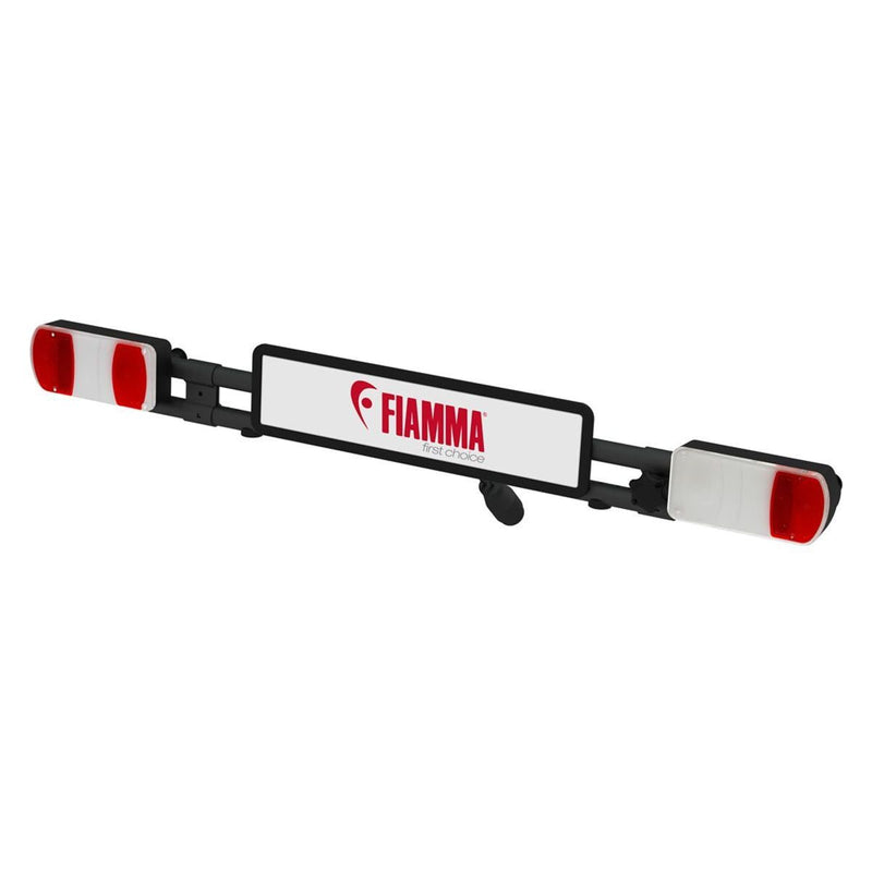 Fiamma Licence Plate Carrier Deep Black: Legal bike rack accessory