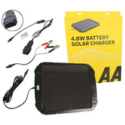 AA 4.8W XL 12V Car Van Caravan Solar Panel Trickle Battery Charger Power Supply - AA - My Roof Bars