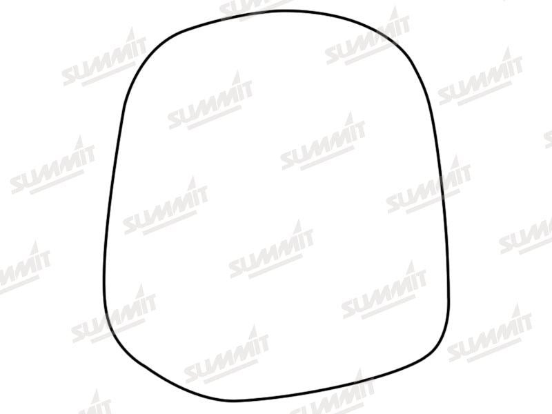 Summit Stick-On Standard Mirror Glass fits Toyota Landcruiser 09 to 15 LHS - Summit - My Roof Bars
