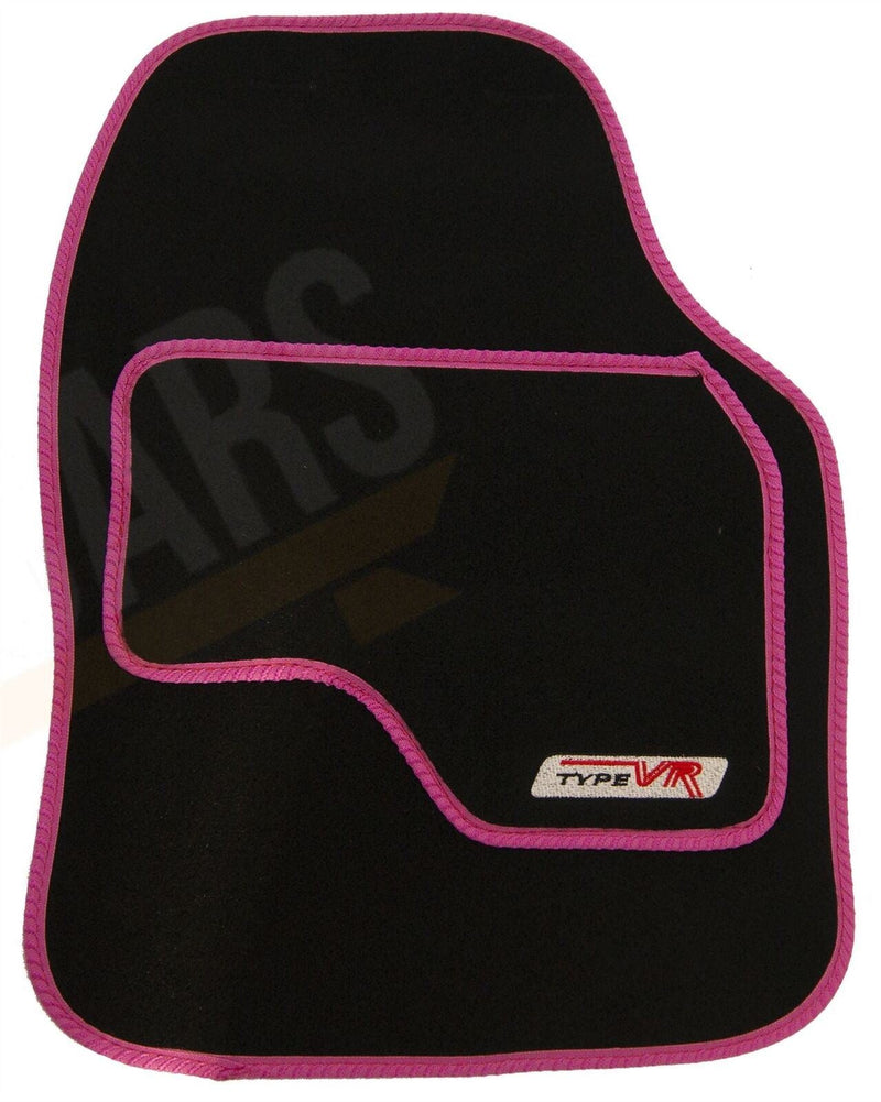 Sakura VR Cerise Embroidered Edging Car Mat Set (Front & Rear) Universal