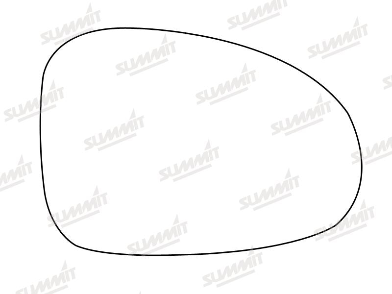 Summit Stick-On Standard Mirror Glass fits Daewoo Matiz RHS - Summit - My Roof Bars