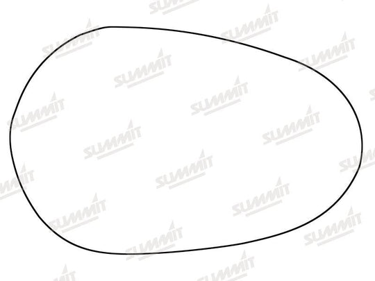 Summit Stick-On Standard Mirror Glass fits Lancia Ypsilon LHS & RHS - Summit - My Roof Bars