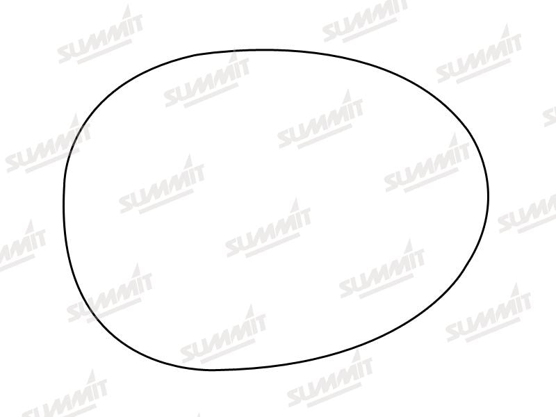 Summit Stick-On Standard Mirror Glass fits Peugeot 107 05 on RHS - Summit - My Roof Bars