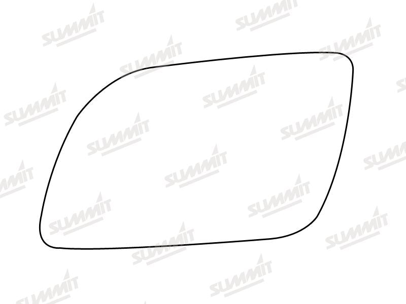 Summit Stick-On Standard Mirror Glass fits VW Polo 02 to 05 LHS - Summit - My Roof Bars