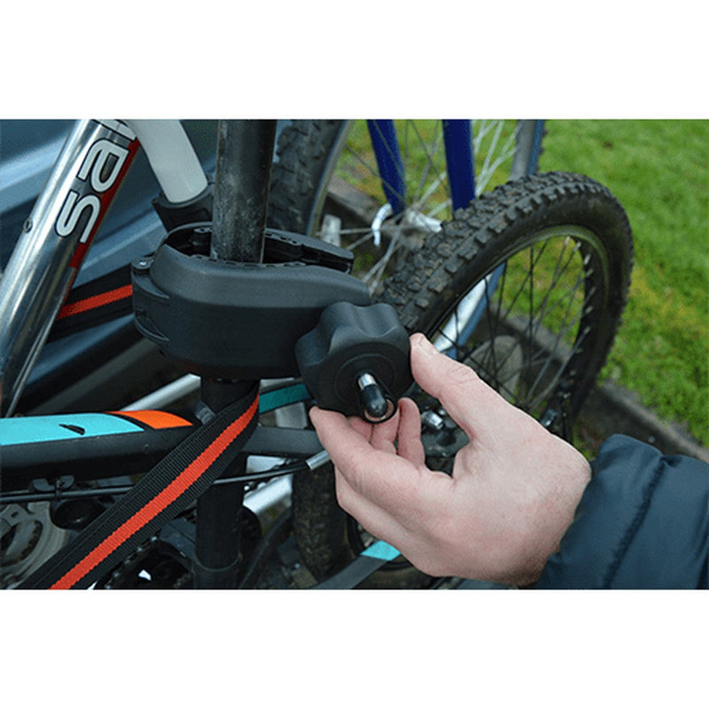 Maypole Towball Mounted Car Rear Tow Bar Cycle Holder 2 Bike Carriers w Electrics