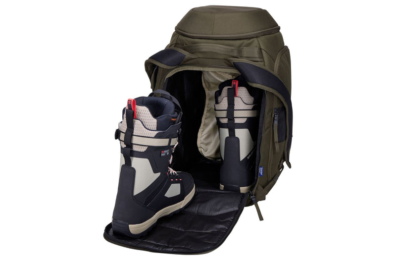 Thule RoundTrip Snowboard and ski boot backpack 60L deep khaki