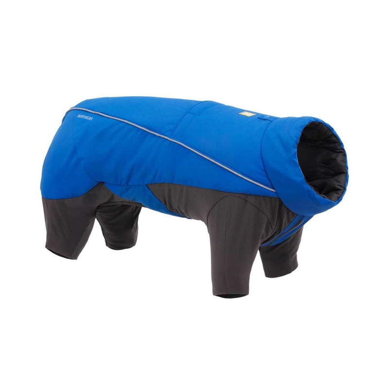 Ruffwear Vert Coverall Dog Snow Suit in Blue Pool (Medium)