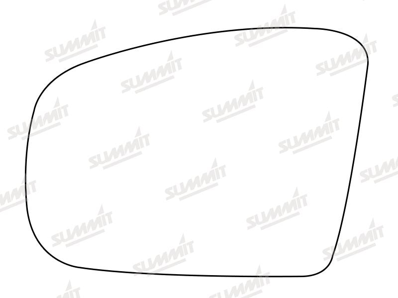 Summit Stick-On Aspheric Mirror Glass fits Mercedes GL / ML Class 06 to 09 RHS - Summit - My Roof Bars