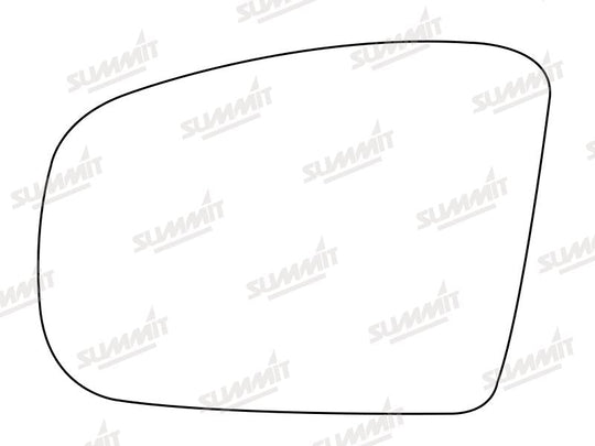 Summit Stick-On Aspheric Mirror Glass fits Mercedes GL / ML Class 06 to 09 RHS - Summit - My Roof Bars