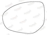 Summit Stick-On Standard Mirror Glass fits Mazda 2 07 to 12, Mazda 3 09 to 13 & Mazda 6 07 to 09 LHS - Summit - My Roof Bars