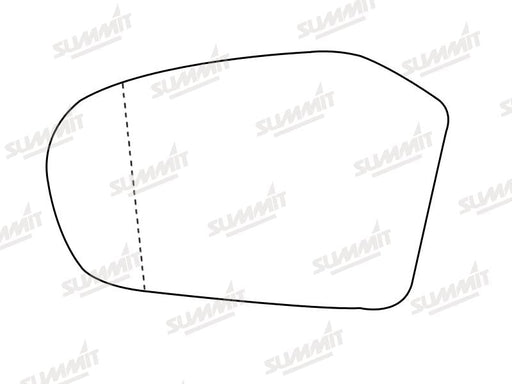 Summit Heated Base Plate With Blind Spot Mirror Glass fits Merc Benz A Class / B Class LHS - Summit - My Roof Bars