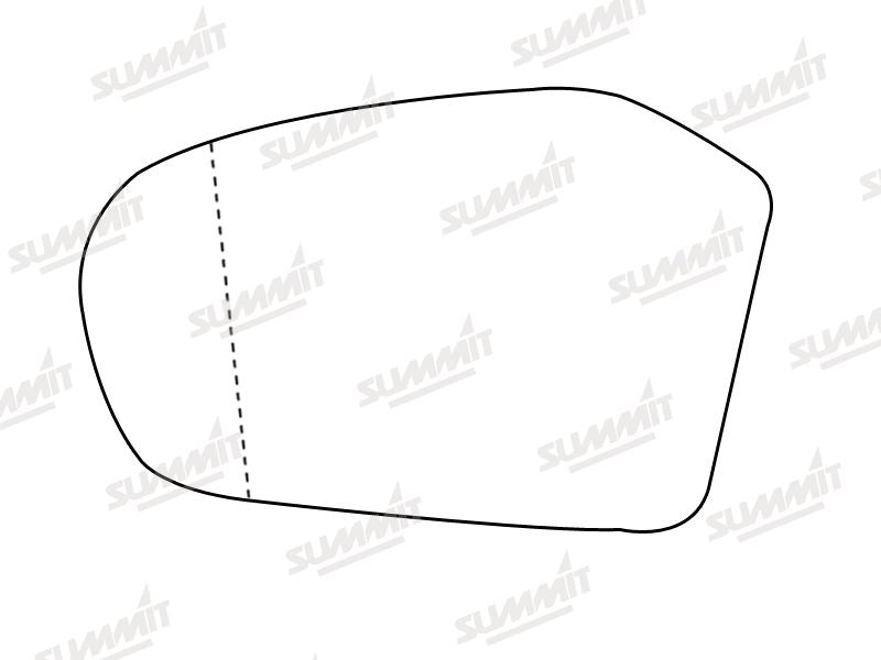 Summit Heated Base Plate With Blind Spot Mirror Glass fits Merc Benz A Class / B Class LHS - Summit - My Roof Bars