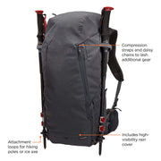 Thule AllTrail X 35L hiking backpack - Obsidian - Thule - My Roof Bars