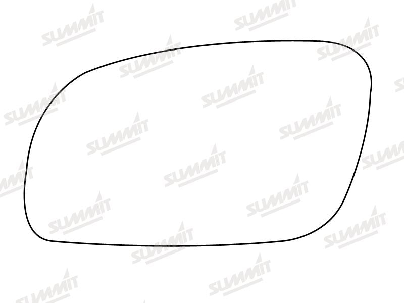 Summit Stick-On Standard Mirror Glass fits VW Touran 03 on LHS - Summit - My Roof Bars