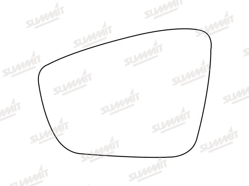 Summit Stick-On Standard Mirror Glass fits VW Polo 09 to 13 LHS - Summit - My Roof Bars
