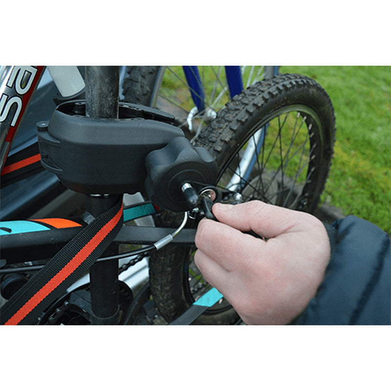 Maypole Towball Mounted Car Rear Tow Bar Cycle Holder 2 Bike Carriers w Electrics