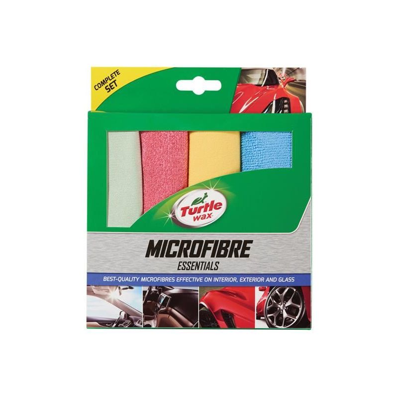 Turtle Wax Essential Microfibre Cloths (Pack of 4) - Turtle Wax - My Roof Bars